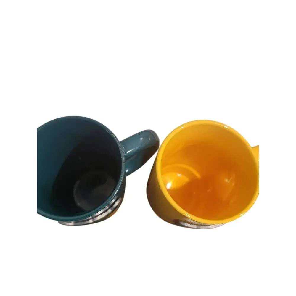 Baylor University Bears Mugs Set of‎ 2 Rubber Bumpers Yellow Green - Picture 5 of 11